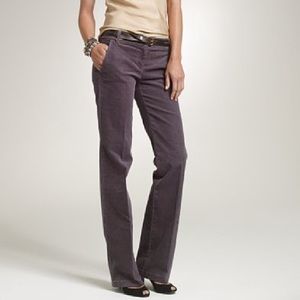 J. Crew corduroy trouser, Shadow, size 2P